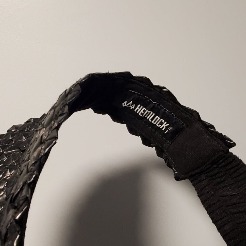 Hemlock Hat Co Capri Visor Black — image 6 of 8